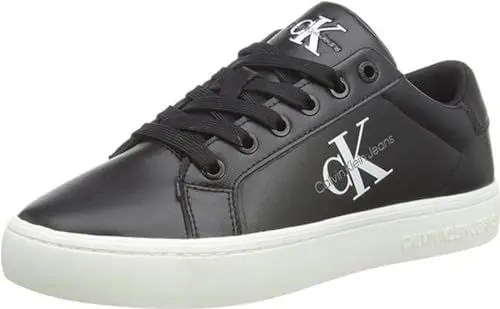 Produktbild: Calvin Klein Jeans Damen Cupsole Sneaker Classic Laceup Schuhe, Schwarz (Black/Bright White), 37