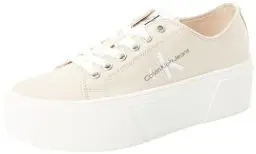 Produktbild: Calvin Klein Jeans Damen Cupsole Sneaker Flatform Plateau, Rosa (Whisper Pink/Bright White), 40