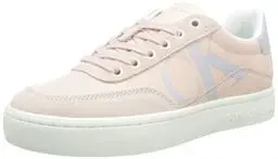 Produktbild: Calvin Klein Jeans Damen Cupsole Sneaker Schuhe, Rosa (Peach Blush/Oyster Mushroom/Silver), 37