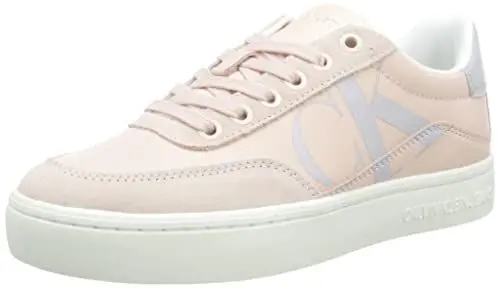 Produktbild: Calvin Klein Jeans Damen Cupsole Sneaker Schuhe, Rosa (Peach Blush/Oyster Mushroom/Silver), 37