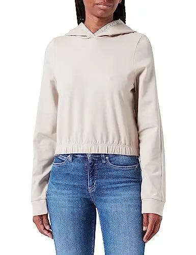 Produktbild: Calvin Klein Jeans Damen Hoodie Milano mit Kapuze, Beige (Plaza Taupe), XXL