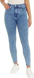 Produktbild: Calvin Klein Jeans Damen Jeans High Rise Ankle Skinny Fit, Blau (Denim Medium), 32W