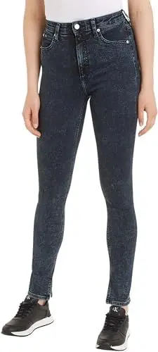 Produktbild: Calvin Klein Jeans Damen Jeans High Rise Skinny Fit, Blau (Denim Dark), 27W / 32L