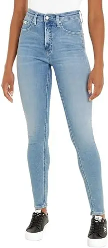 Produktbild: Calvin Klein Jeans Damen Jeans High Rise Skinny Fit, Blau (Denim Light), 32W/32L