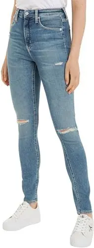 Produktbild: Calvin Klein Jeans Damen Jeans High Rise Skinny Fit, Blau (Denim Medium), 28W / 34L
