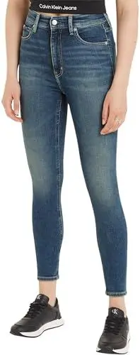 Produktbild: Calvin Klein Jeans Damen Jeans High Rise Super Skinny Ankle Skinny Fit, Blau (Denim Medium), 27