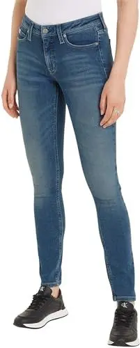 Produktbild: Calvin Klein Jeans Damen Jeans Mid Rise Skinny Fit, Blau (Denim Medium), 31W / 34L