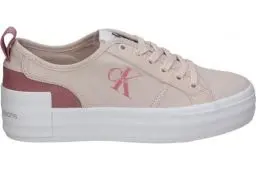 Produktbild: Calvin Klein Jeans Damen Vulcanized Sneaker Bold Low mit Plateau, Mehrfarbig (Whisper Pink/Ash Rose), 40