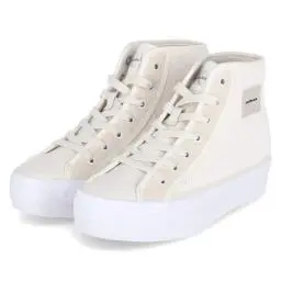 Produktbild: Calvin Klein Jeans Damen Vulcanized Sneaker Bold Vulc Flatf High T Ml Fad Schuhe, Weiß (Creamy White/Bright White), 40 EU