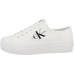 Produktbild: Calvin Klein Jeans Damen Vulcanized Sneaker Vulc Flatform Essential Mono Plateau, Weiß (White), 40