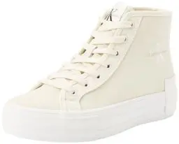 Produktbild: Calvin Klein Jeans Damen Vulcanized Sneaker mit Plateau, Weiß (Creamy White/Eggshell), 39
