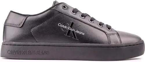 Produktbild: Calvin Klein Herren Cupsole Sneaker mit Logo, Schwarz (Triple Black), 46