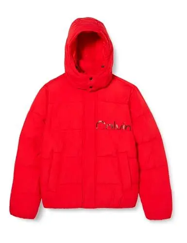Produktbild: Calvin Klein Jeans Herren Essentials Non DOWN Logo Jacket J30J323708 Gepolsterte Jacken, Rot (Candy Apple), XS