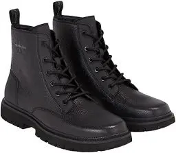 Produktbild: Calvin Klein Jeans Herren Eva MID Laceup Boot LTH YM0YM00751 Stiefel, Schwarz (Triple Black), 44.5 EU