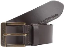 Produktbild: Calvin Klein Jeans Herren Gürtel Classic aus Leder, Braun (Bitter Brown), 90 cm
