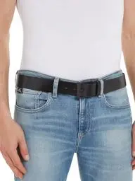 Produktbild: Calvin Klein Jeans Herren Gürtel Classic aus Leder, Schwarz (Black), 85 cm