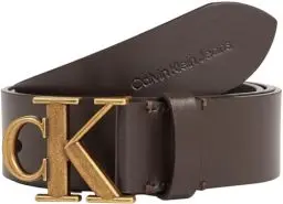 Produktbild: Calvin Klein Jeans Herren Gürtel Mono Plaque Belt aus Leder, Braun (Bitter Brown), 85 cm