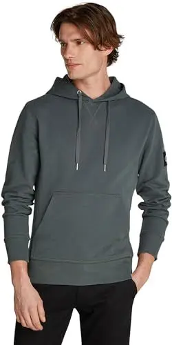 Produktbild: Calvin Klein Jeans Herren Hoodie Badge mit Kapuze, Grau (Endless Grey), XXL