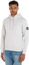 Produktbild: Calvin Klein Jeans Herren Hoodie Badge mit Kapuze, Grau (Lunar Rock), M