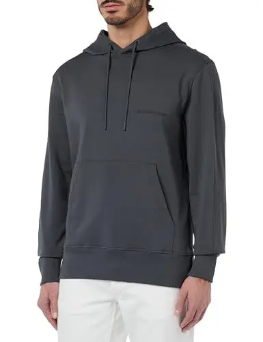 Produktbild: Calvin Klein Jeans Herren Hoodie Institutional mit Kapuze, Grau (Dark Grey), L
