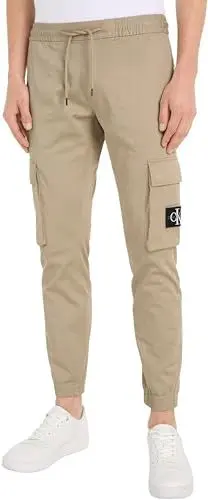 Produktbild: Calvin Klein Jeans Herren Hose Skinny Washed Pant Cargo, Beige (Plaza Taupe), L