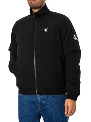 Produktbild: Calvin Klein Jeans Herren Jacke Padded Harrington Übergangsjacke, Schwarz (Ck Black), S