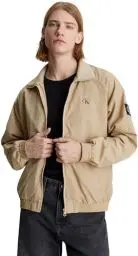 Produktbild: Calvin Klein Jeans Herren Jacke Unpadded Harrington Übergangsjacke, Beige (Travertine), XXL