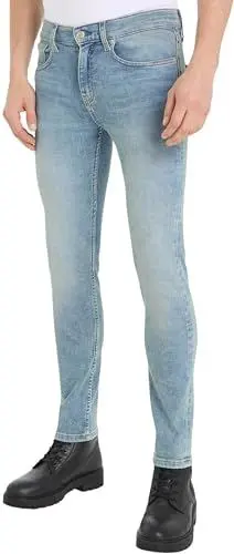 Produktbild: Calvin Klein Jeans Herren Jeans Skinny Stretch, Blau (Denim Light), 31W / 34L