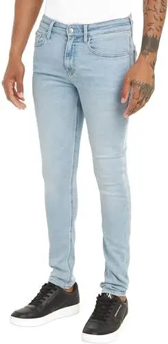 Produktbild: Calvin Klein Jeans Herren Jeans Skinny mit Stretch, Blau (Denim Light), 34W/30L