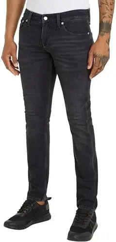 Produktbild: Calvin Klein Jeans Herren Jeans Slim Fit, Blau (Denim Black), 28W/32L