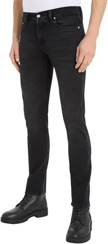 Produktbild: Calvin Klein Jeans Herren Jeans Slim Fit, Schwarz (Denim Black), 30W / 34L