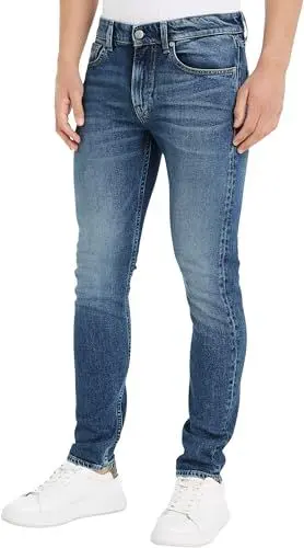 Produktbild: Calvin Klein Jeans Herren Jeans Slim Taper Skinny Fit, Blau (Denim Medium), 32W / 32L