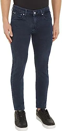 Produktbild: Calvin Klein Jeans Herren Jeans Slim Taper Stretch, Blau (Denim Dark), 28W / 30L