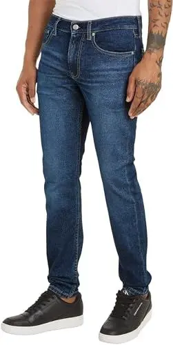 Produktbild: Calvin Klein Jeans Herren Jeans Slim Tapered Fit, Blau (Denim Dark), 31W/34L