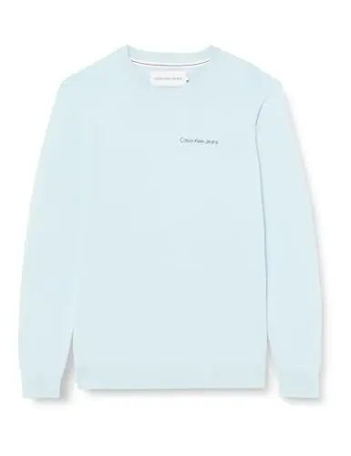 Produktbild: Calvin Klein Jeans Herren Pullover Institutional Essentials Sweater Elegant, Blau (Keepsake Blue), L