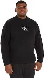 Produktbild: Calvin Klein Jeans Herren Pullover Monologo Strickpullover, Schwarz (Ck Black), S