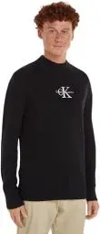 Produktbild: Calvin Klein Jeans Herren Pullover Monologo Sweater Strickpullover, Schwarz (Ck Black), L