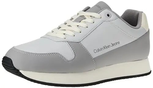 Produktbild: Calvin Klein Jeans Herren Runner Sneaker Schuhe, (Oyster Mushroom/Formal Grey), 44