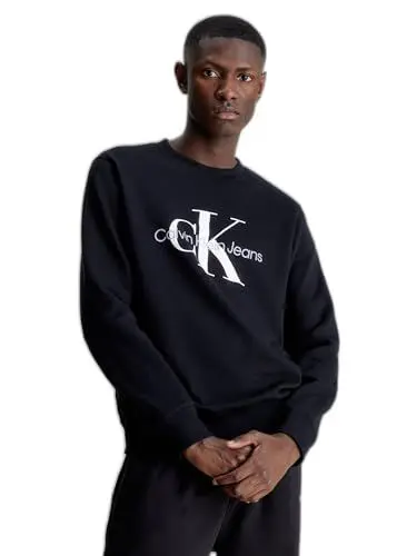 Produktbild: Calvin Klein Jeans CORE MONOLOGO CREWNECK Pullover Herren, Schwarz (Ck Black), XXL