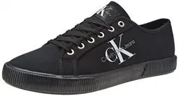 Produktbild: Calvin Klein Jeans Herren Vulcanized Sneaker Essential Vulc Schuhe, Schwarz (Triple Black), 44
