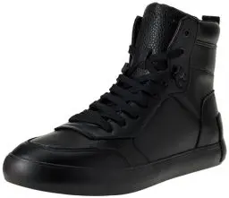 Produktbild: Calvin Klein Jeans Herren Vulcanized Sneaker Vulc Mid Laceup Lth In Lum Schuhe, Schwarz (Triple Black), 41 EU