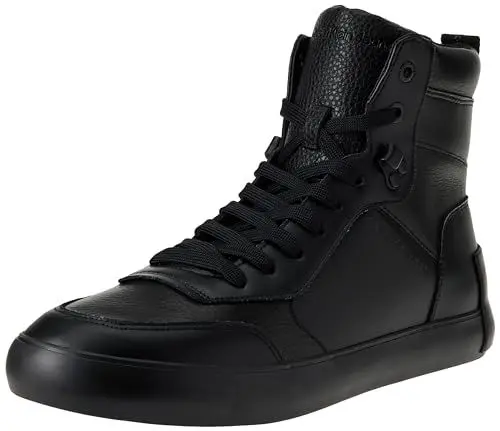 Produktbild: Calvin Klein Jeans Herren Vulcanized Sneaker Vulc Mid Laceup Lth In Lum Schuhe, Schwarz (Triple Black), 41 EU