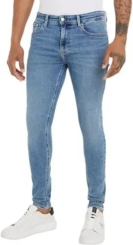 Produktbild: Calvin Klein Jeans Herren Jeans Hose Super Skinny Fit, Blau (Denim Medium), 38W/32L