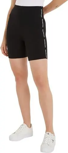 Produktbild: Calvin Klein Jeans Damen Sweatshorts Logo Elastic Cycling Shorts Kurz, Schwarz (Ck Black), XXL