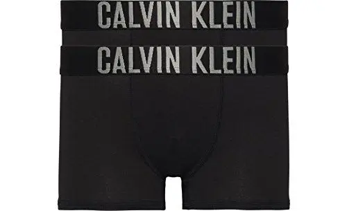 Produktbild: Calvin Klein Jungen 2er Pack Boxershorts Trunks Baumwolle mit Stretch, Schwarz (Black), 12-14 Jahre