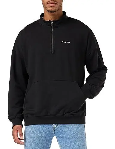 Produktbild: Calvin Klein Herren Sweatshirt ohne Kapuze, Schwarz (Black), M