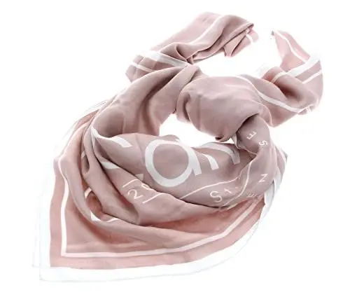 Produktbild: Calvin Klein Monogram Jacquard Logo Scarf 130x130 Cafe Au Lait