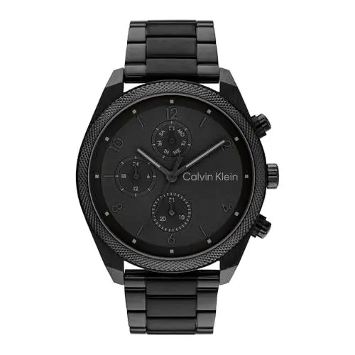 Produktbild: Calvin Klein Multi Zifferblatt Quarz Uhr für Herren Kollektion Impact mit Edelstahl- oder Lederarmband