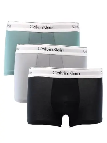 Produktbild: Calvin Klein Trunk 3Pk Trunk, Herren, Grün (Sagebush Green, Black, Griffin), 4XL