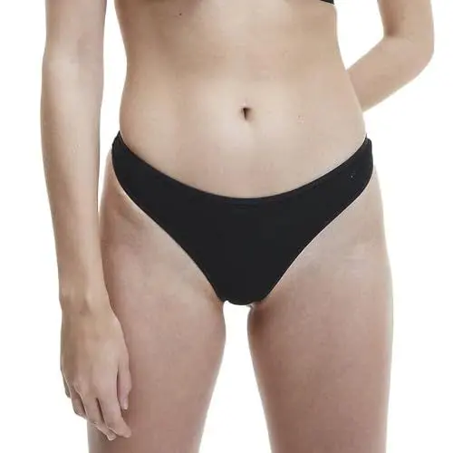 Produktbild: Calvin Klein Damen Strings Thong Tanga, Schwarz (Black), XL